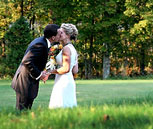 kissing the bride